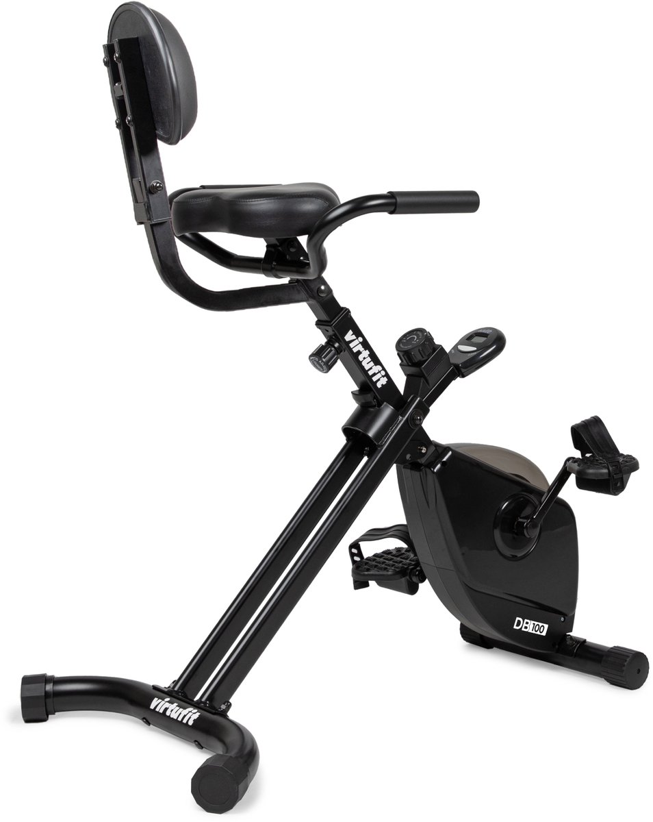 VirtuFit DB100 Opvouwbare Deskbike met Rugleuning - VirtuFit - €152,52