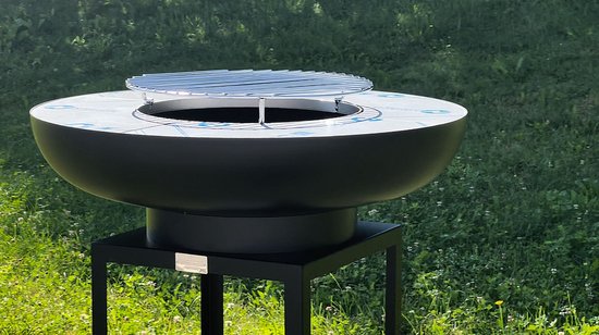 LaFerrotecnica Barbecue Plancha model ARA 75cm Zwart hittebestendig - RVS bakplaat! van Merkloos — afbeelding 4