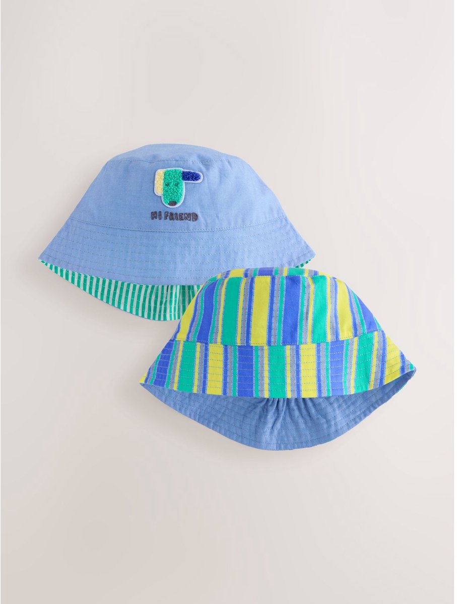 Next - Jongens - Emmerhoeden 2 Pack - Blauw