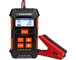 Konnwei KW520 - Accutester - Multifunctioneel - Oplaadfunctie - Reparatiefunctie