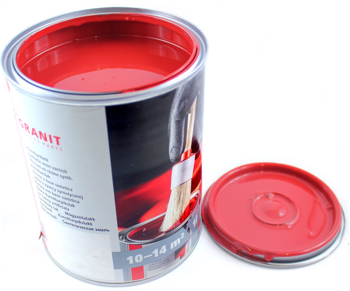 NOPOLUX WILCKENS GRANIT - Synthetische Harslak - Ognista Czerwień - RAL 3000 - 2.5 l