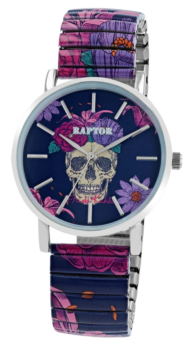 Raptor Herenhorloge siliconen Swag met echte leren band, 3 ATM, inclusief geschenkdoos