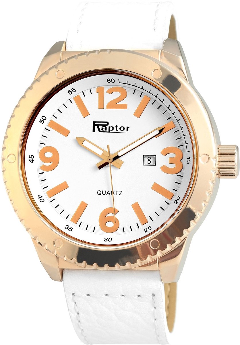 Raptor Herenhorloge van echt leer Lurge Raptor herenhorloge "Lurge" met echt leren bovenkant-