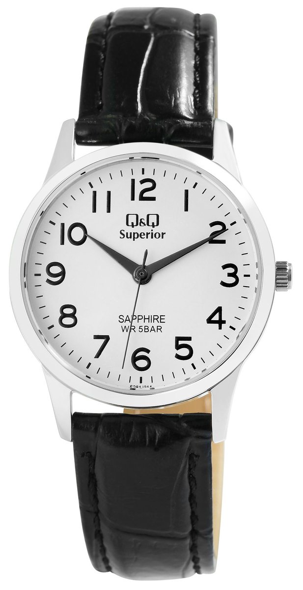 QQ dameshorloge van echt leer S281J314Y QQ Superieur dameshorloge met echte leren band,