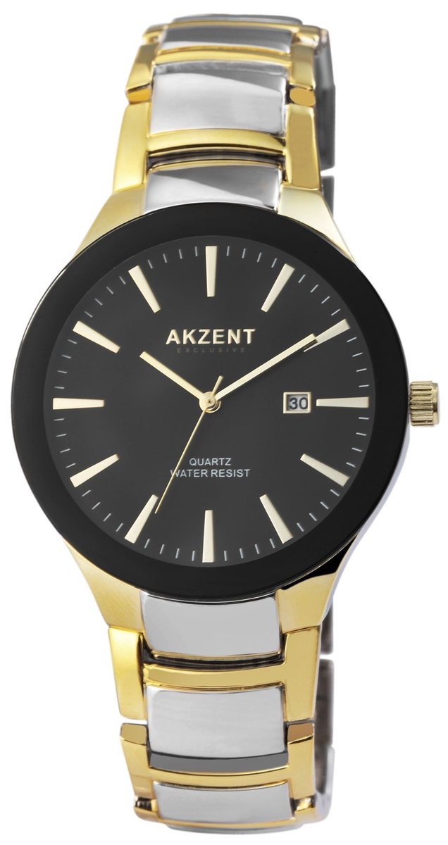 AKZENT Herenhorloge metaal Hadad Akzent Exclusief herenhorloge met metalen band