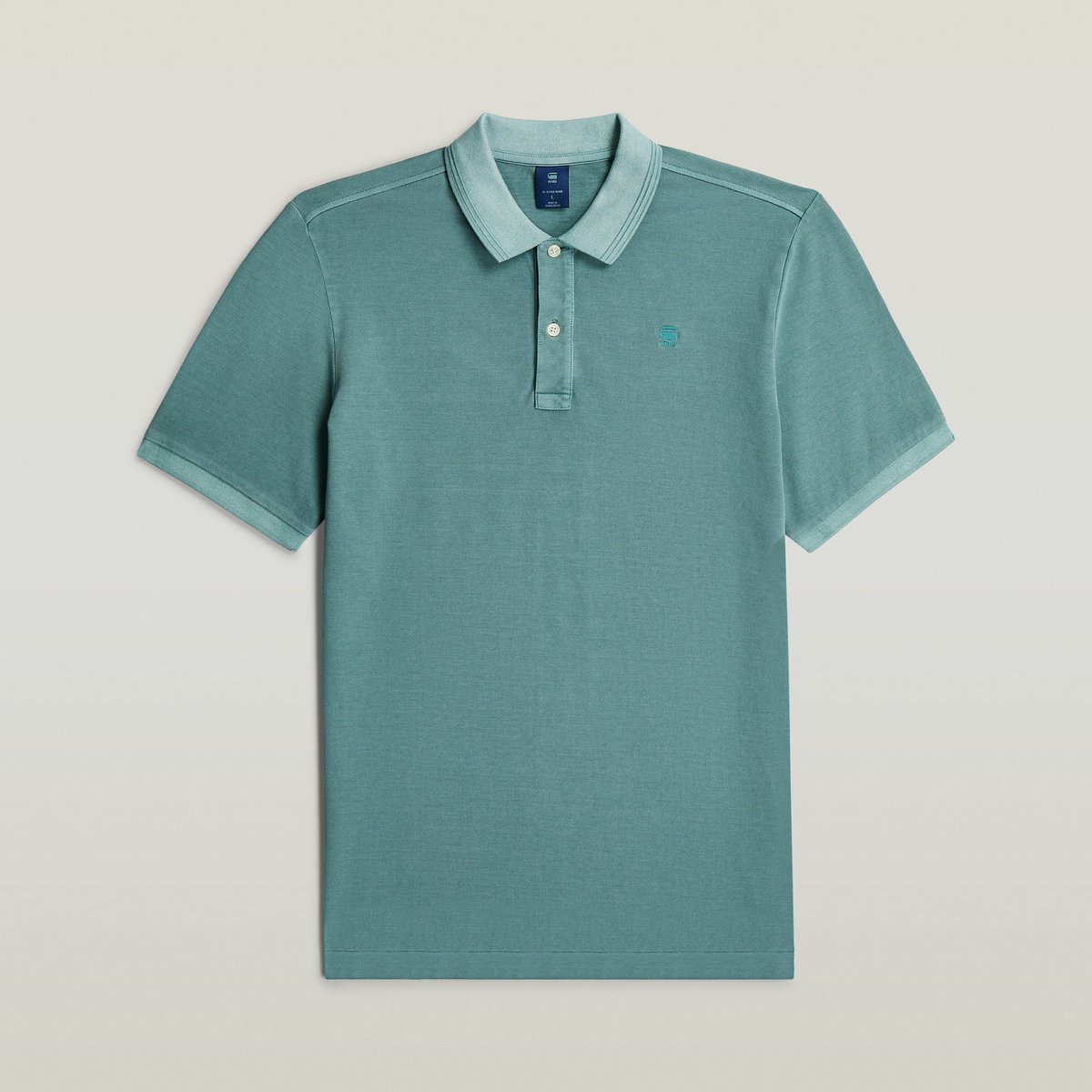 G-Star Raw Dunda Overdyed Slim Polo Ss Polo’s & T-shirts Heren Polo shirt Groen