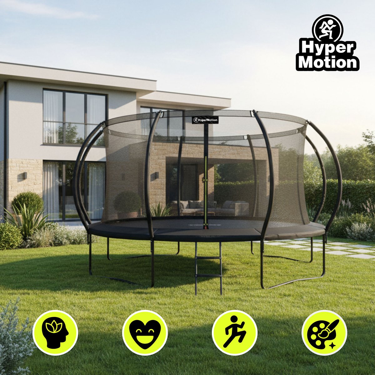 XXXL Tuin Trampoline HyperMotion - 430cm met Net — afbeelding 9
