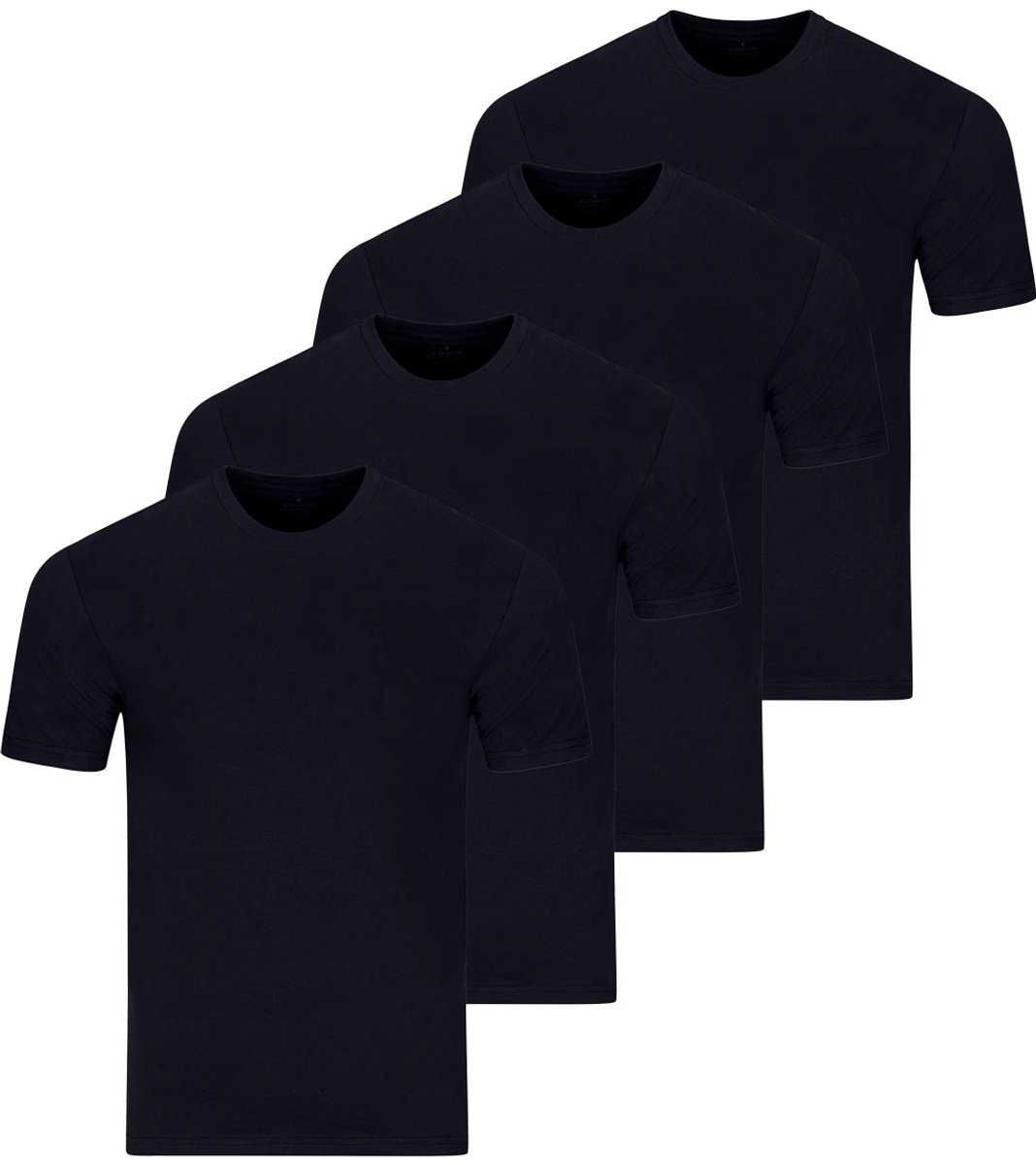 RAGMAN Heren onder t-shirts 4 pack Basic