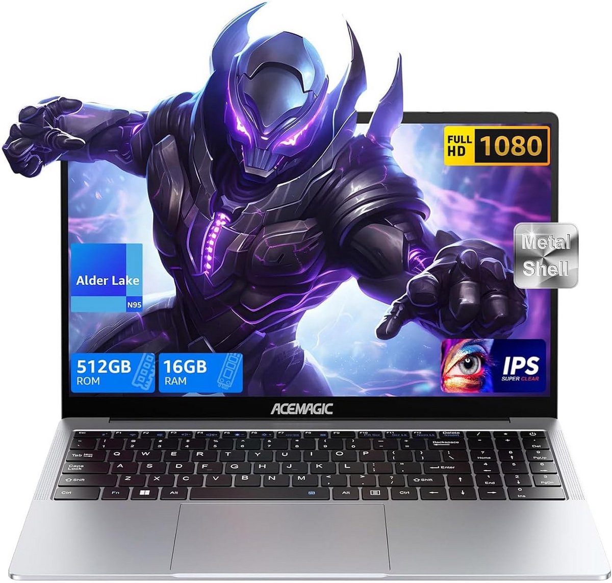 Krachtige 15,6 inch Laptop met FHD Scherm, 16GB RAM en 512GB SSD
