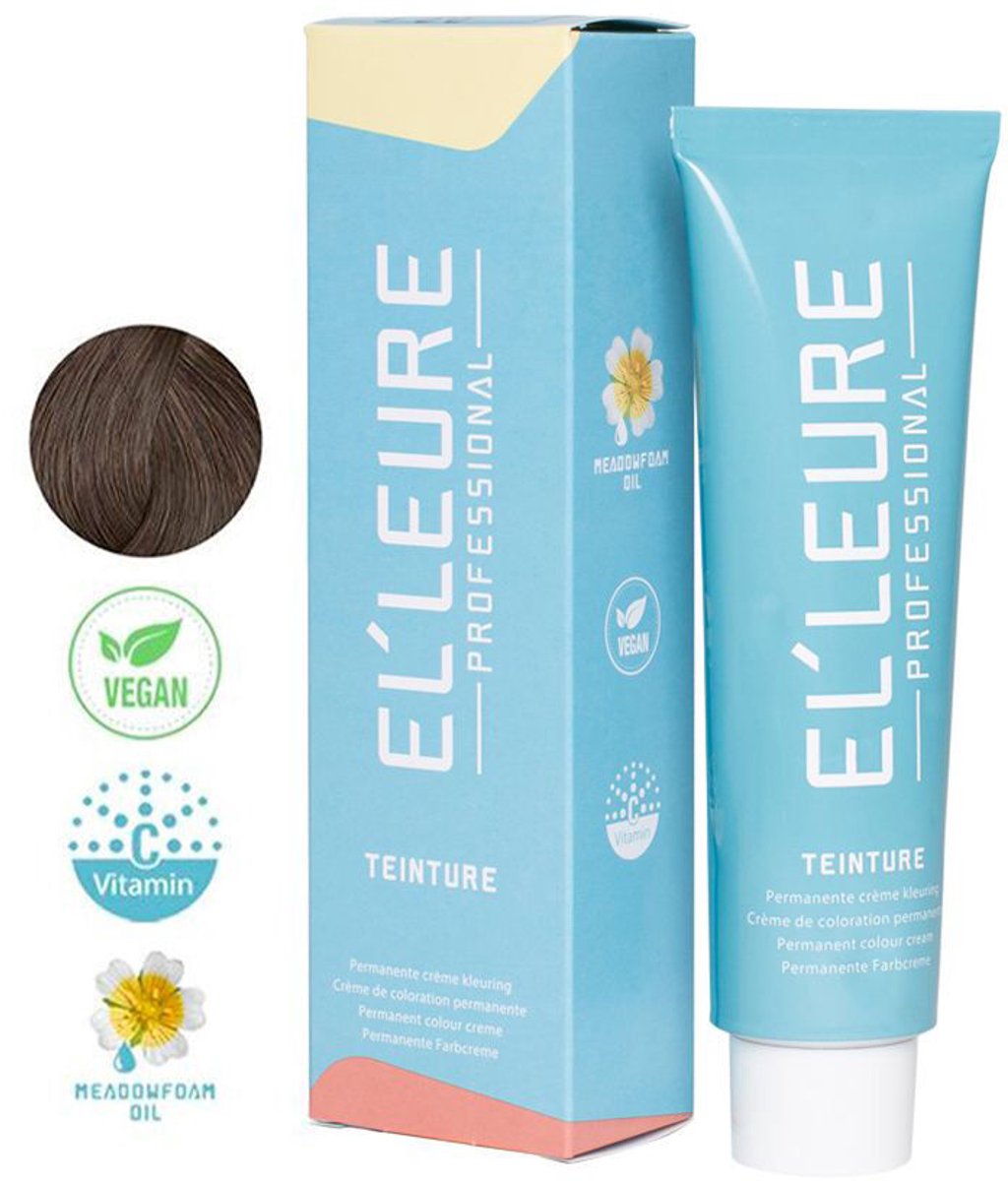Elleure Haarverf - Teinture 6.0 intens donkerblond - 100 ml
