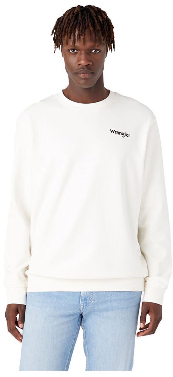 Grafisch sweatshirt Wrangler Crew Wit