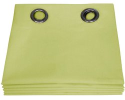 MOONDREAM LumenControl™ Totaal Verduisteringsgordijn | Licht+Zonwering | 100% Ondoorzichtig | EU-fabricaat | Oogjes | Groen MC566 | 135x250