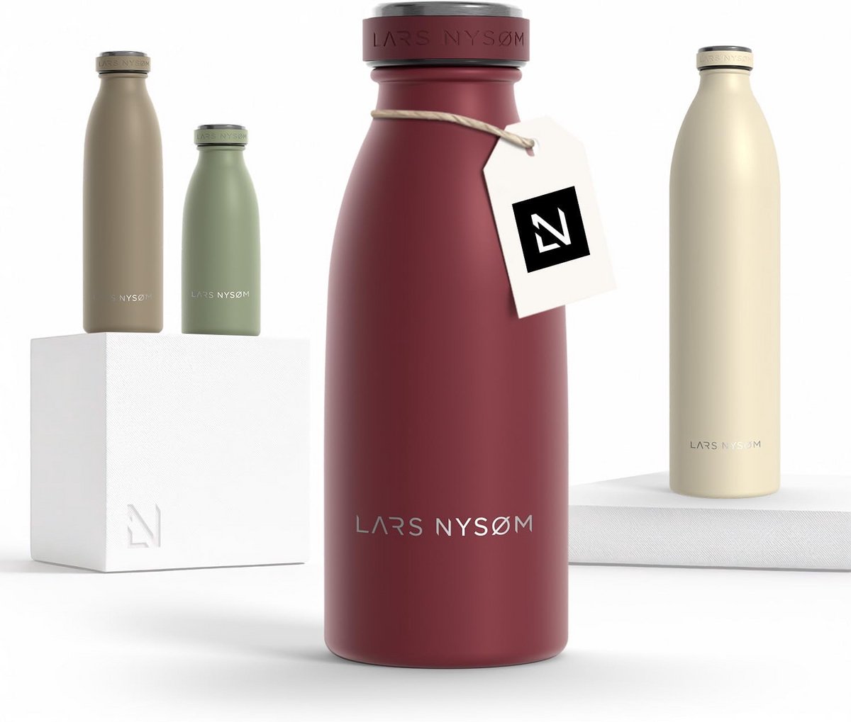 Geventileerde Drinkfles Roestvrij Staal 350ml - Dubbelwandig Geïsoleerd en Lekvrij
