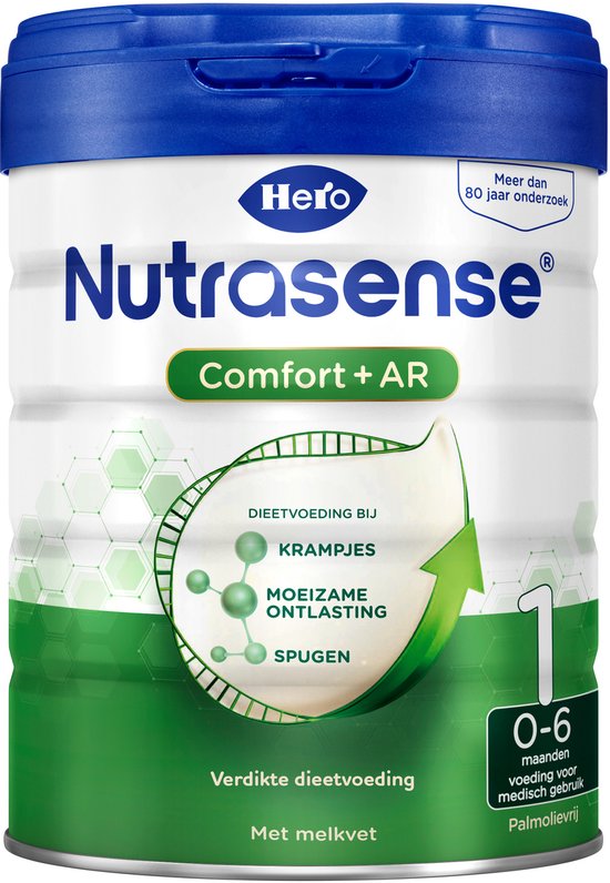 Hero Nutrasense Comfort+ AR 1 (0-6 Maanden) - Flesvoeding - Zuigelingenvoeding - Palmolievrij - 3x 700 gram van Merkloos — afbeelding 3