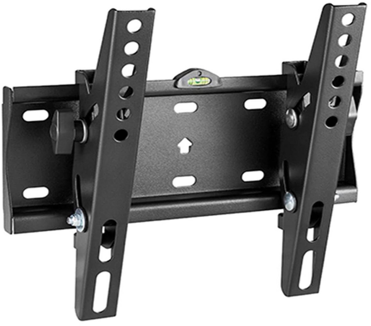 Gembird Kantelbare TV Wandbeugel – Voor 23–42 Inch TV’s, VESA 75x75 tot 200x200, Heavy-Duty Staal, ±12° Kantelbaar, Laag Profiel, Inclusief Waterpas en Bevestigingsmateriaal