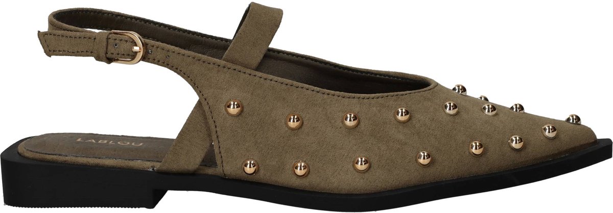 LABLOU Slingbacks - Dames - Groen - Maat:40