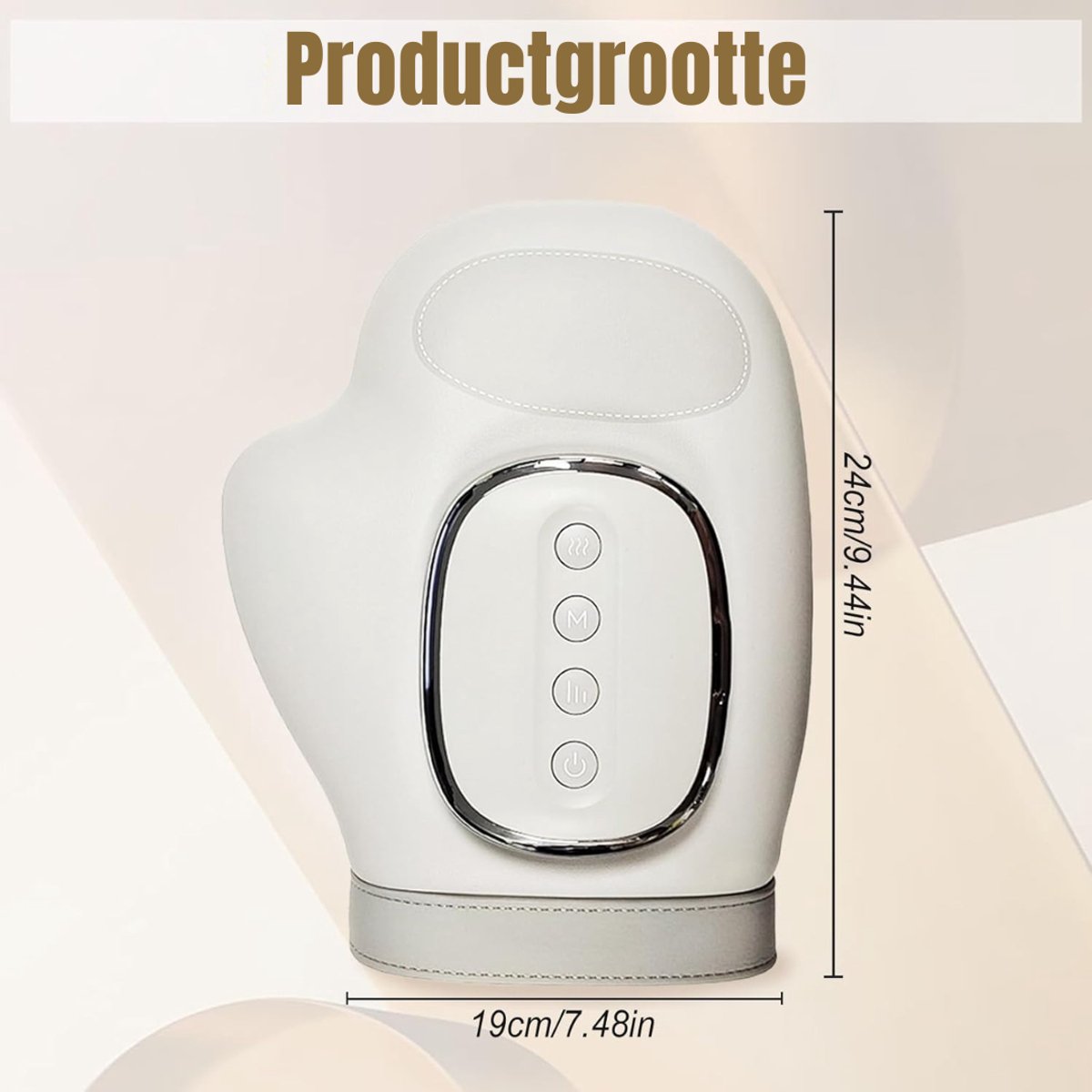 AMA® Handmassage Apparaat - Verwarmingsapparaat - Vingermassageapparaat -10x 10x10cm - Draadloos