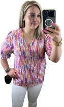 Damesblouse met v-hals b.young Joella