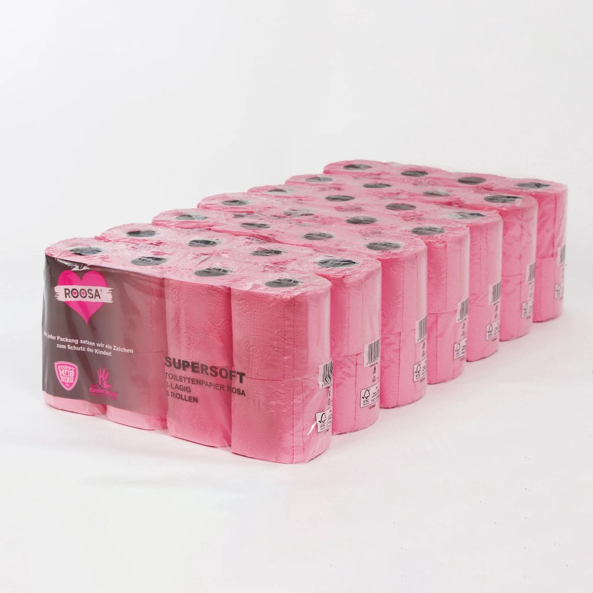 ROOSA® Toiletpapier 56 Rollen – Voordeelverpakking - Premium Roze – 3-Laags Super Soft – 130 Vellen – TikTok Star Beat Mörker – Met Maatschappelijke Impact