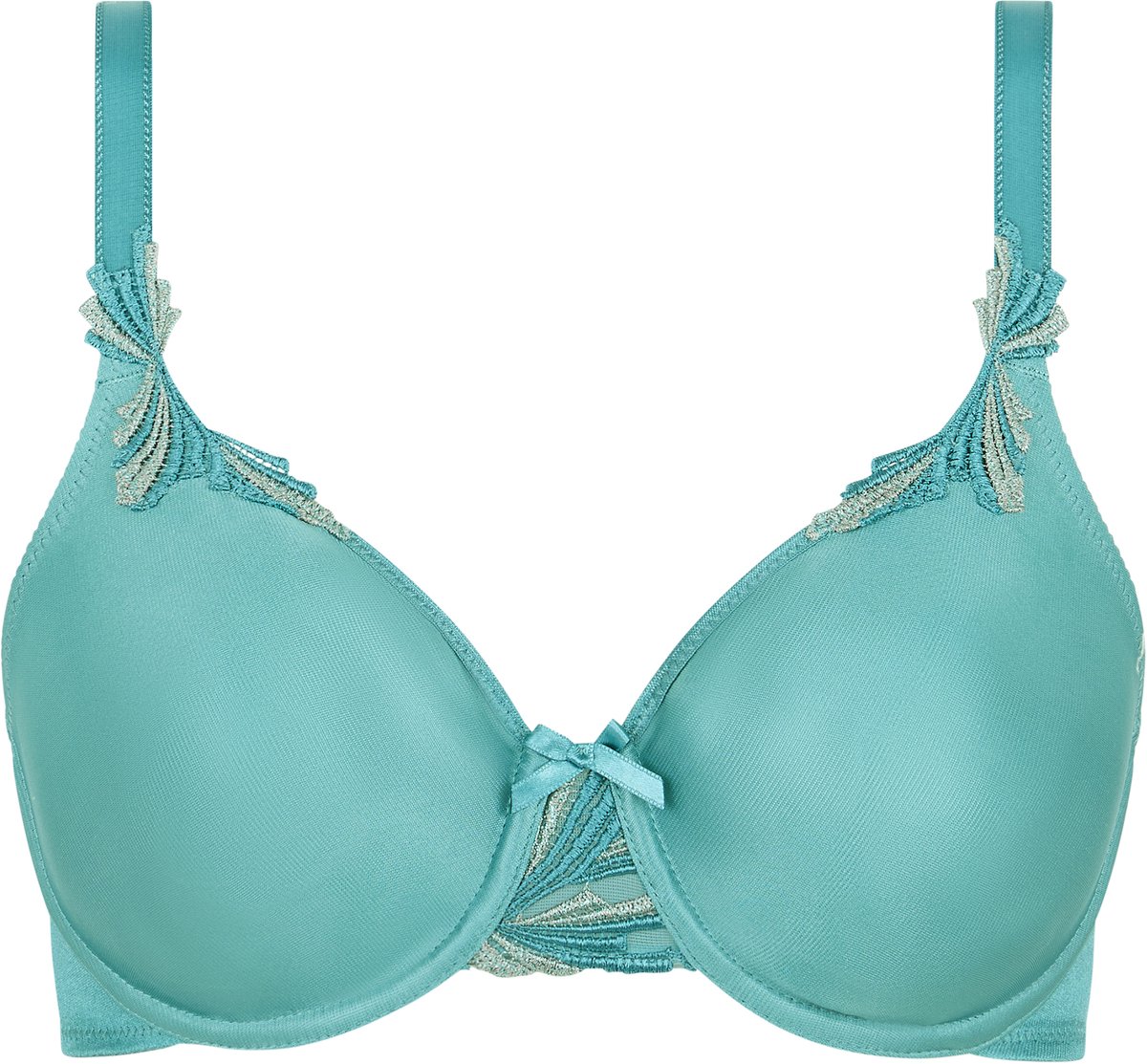 Chantelle Hedona Beugel BH - Blauw - Stevige kanten bh met goede ondersteuning Hedona Beugel BH - Blauw - Stevige kanten bh met goede ondersteuning - 80B