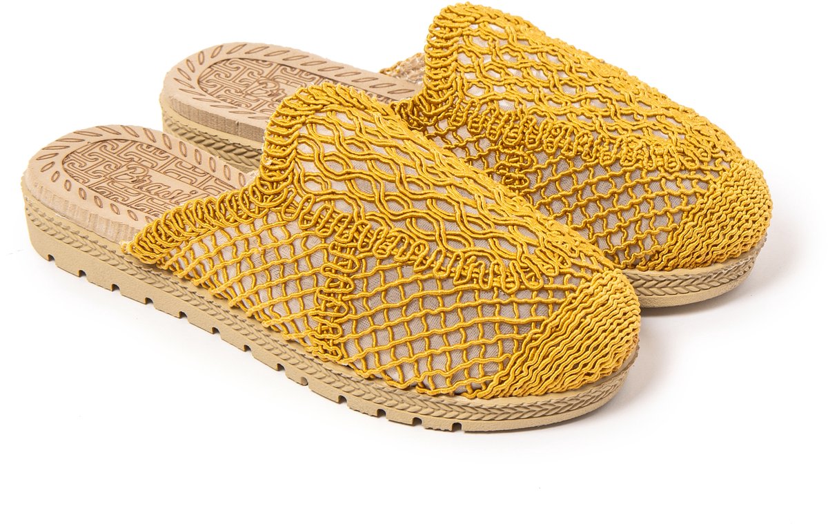 BRASILERAS Sandalen damen-mosterd -36