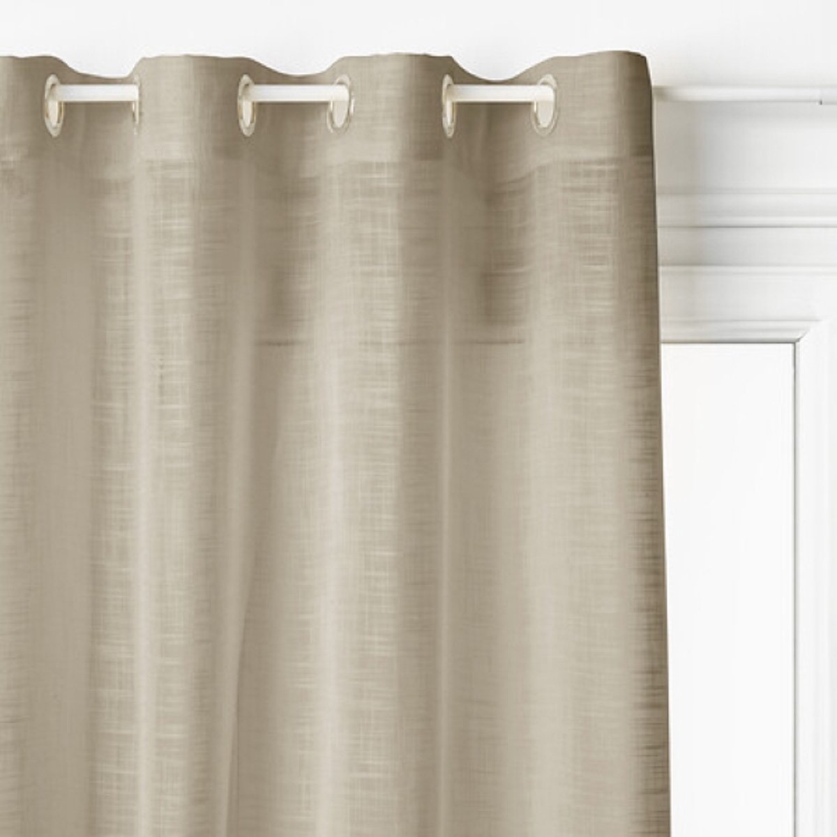 Alton Gordijn - Vitrage Gordijnen - Sheer Curtains – Transparante Raamgordijnen - Lichtdoorlatend Gordijn voor Woonkamer & Slaapkamer - Poly