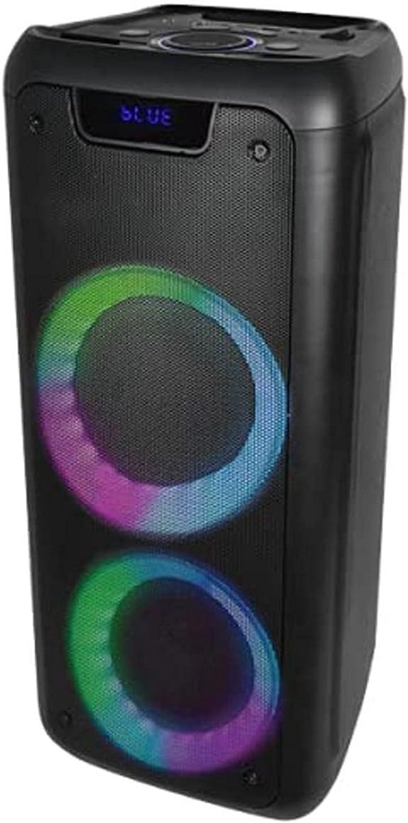 Draagbare Bluetooth Luidspreker - Feest Speaker - Muziek Overal - Ingebouwde Gitaar Microfoon - 10 Inch - Wit
