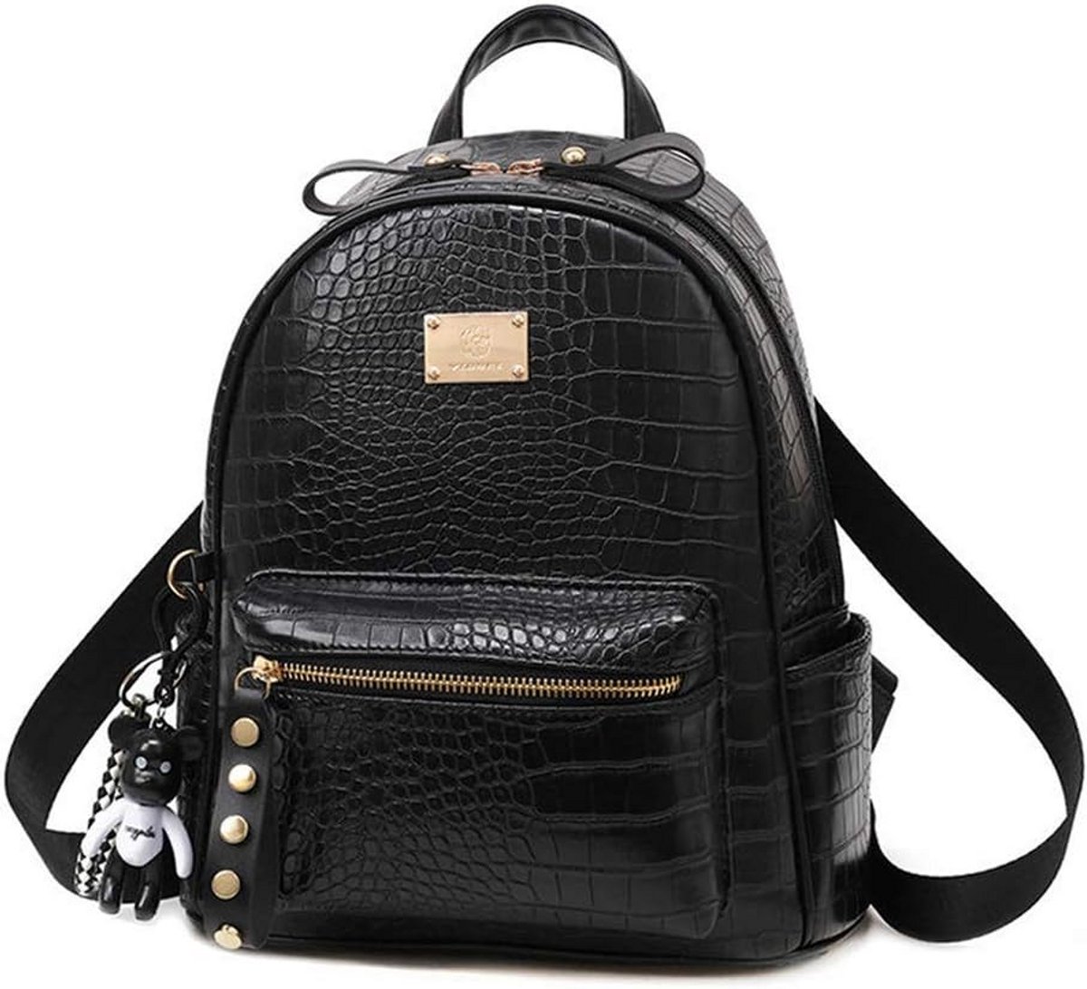 Dames Handtas PU Leer met Korte Hengsels en Crossbody Riemen