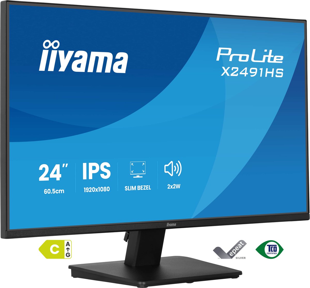 iiyama ProLite X2491HS-B1 - 24 inch - Full HD - IPS - speakers