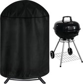 Ronde Barbecuehoes - Waterdicht UV-bestendig - Buiten BBQ-hoes voor Kolenbbq - Zwart - 61x70cm - 1 Stuk