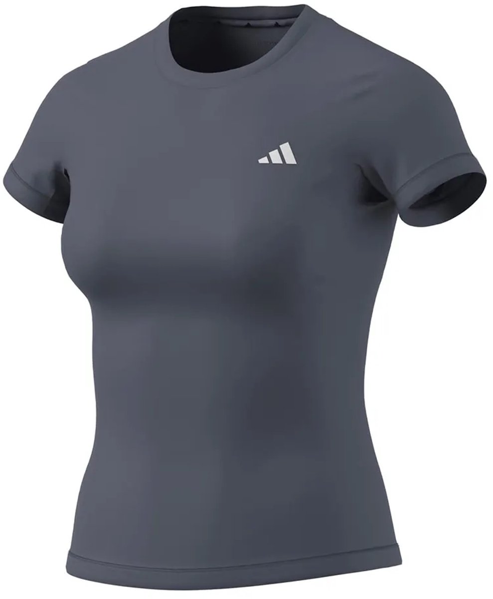 Adidas Power Essentials Workout Contour T-shirt Met Korte Mouwen Vrouw Onix