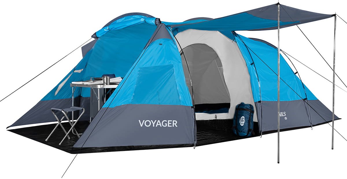 Nils Camp Voyager Serie - Opnametent - 4 Personen - Water- en UV-bestendig