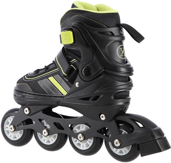 Nils Extreme - 2in1 schaatsen/skeelers Zwart/Lime Maat: M 34-38