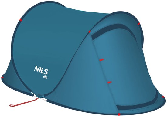 NILS CAMP - NC3743 - Kampeertent - Blauw - Zelfopzettend - UV-bescherming