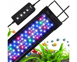 LED-aquariumverlichting 30W volledig spectrum, instelbare arm en timer, geschikt voor 80-110 cm aquariums