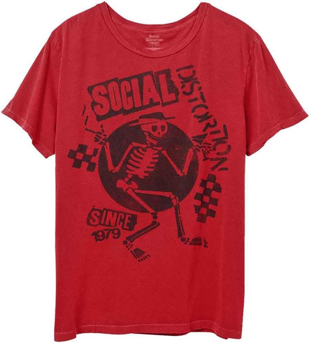 Band T-shirt - Muziek Shirt - Vrije Tijd - Officieel Gelicenseerd - 24 x 22 x 2 cm - Rood