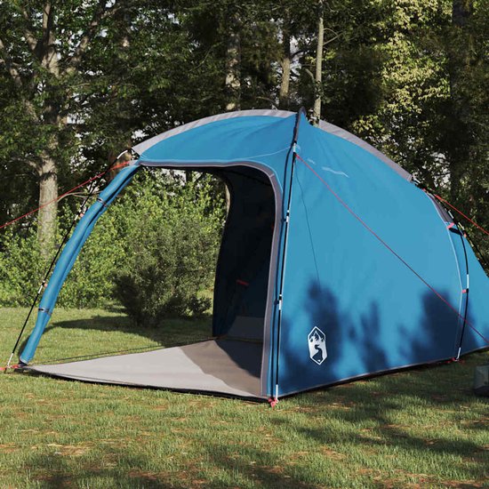 vidaXL - Huisje - Tent - 2-persoons - Blauw - taft van Vidaxl — afbeelding 2