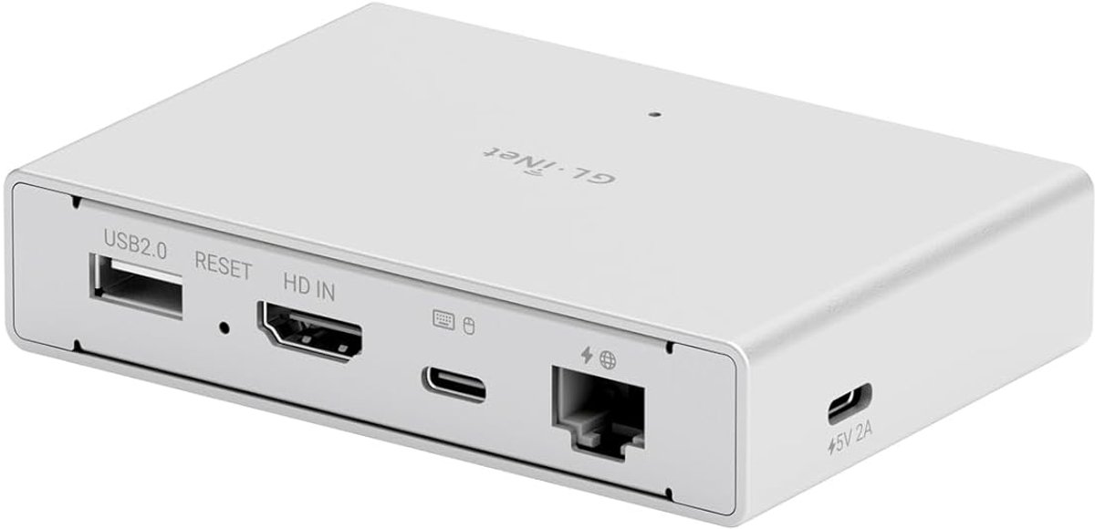 GL.iNet Comet PoE - Draadloze Remote KVM voor PC Server met 4K@30fps, 32GB Opslag, PoE & USB‑C, Wi‑Fi 5, Gigabit LAN, Tailscale, voor Windows, macOS, Linux, Chromebook, Android