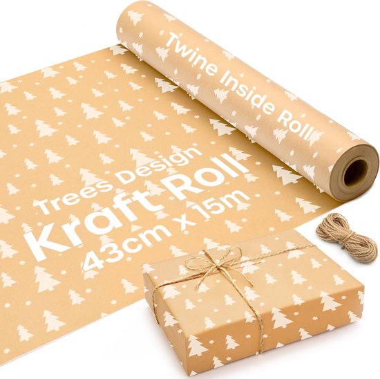Bruine honingraatpapieren verpakking, 30 cm x 30 m bruin inpakpapier voor verplaatsen en verpakken, papieren bubbelfolie geweldig alternatief voor alle plastic verpakkingsverpakkingen