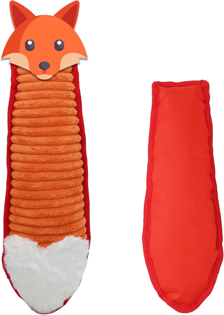 Hondenspeelgoed Pluche Squeaky Dierstaart voor Kauwen en Trekspel