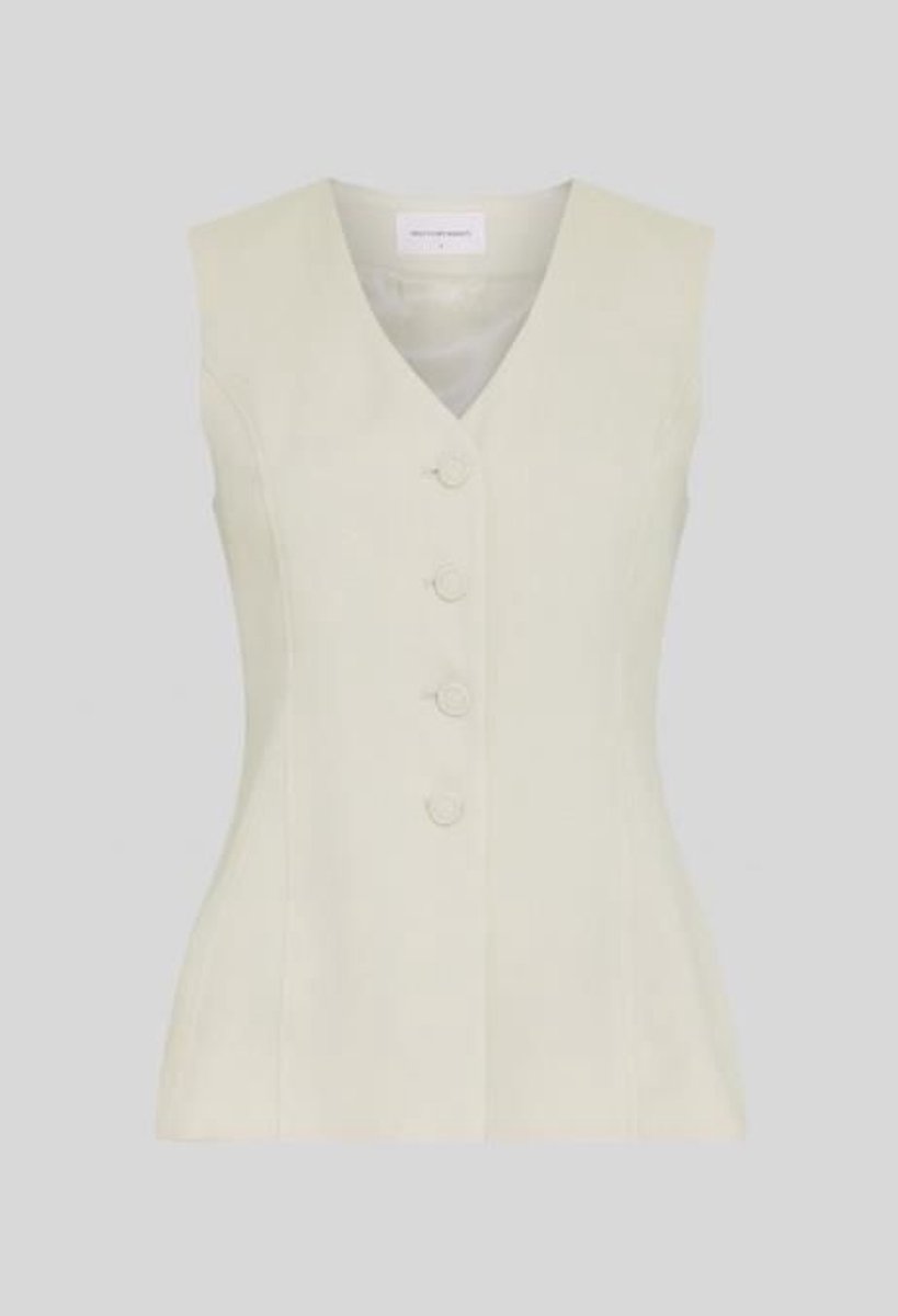 MSCH Esteriane Waistcoat Oatmeal Beige
