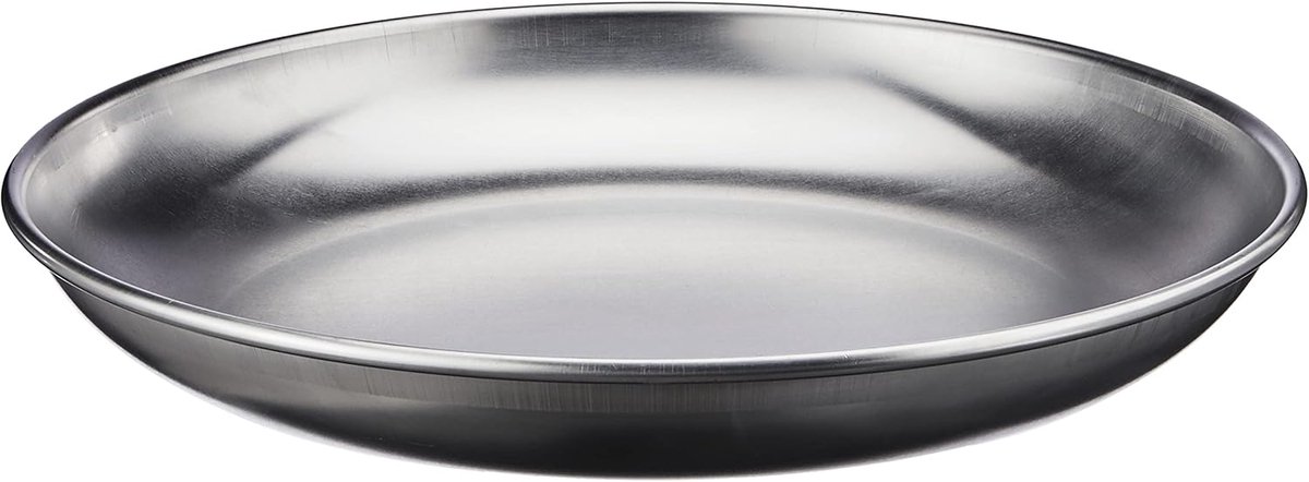 Aluminium dienblad voor zeevruchten 36 cm - 3 mm dik - Zilver/Zwart