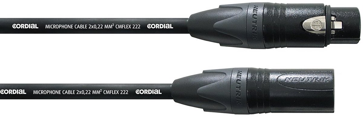 Microfoonkabel - XLR kabel - Muziek Opnemen - Flexibele Kabel - 5 Meter - Zwart