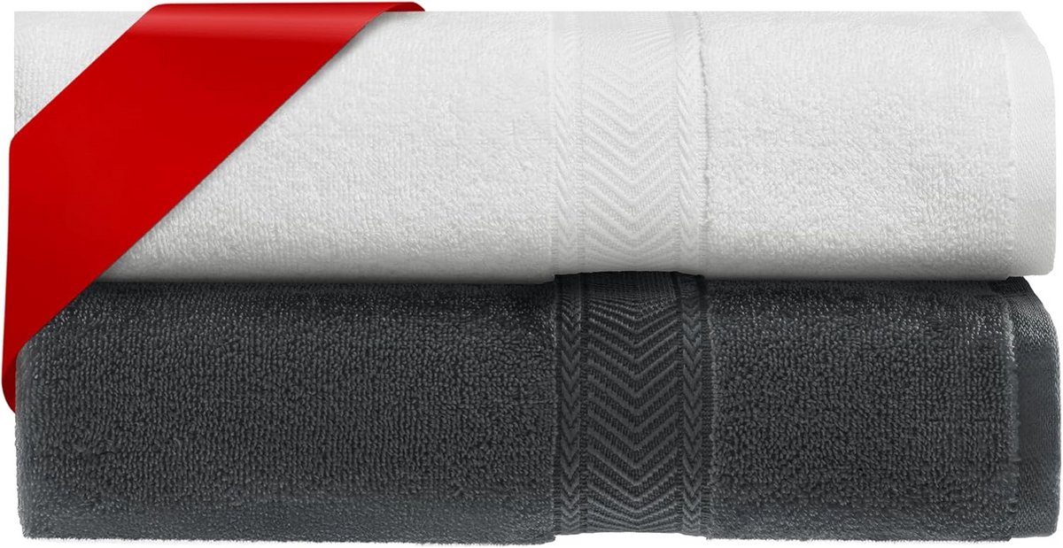 Luxe Badhanddoeken Set van 2 - 100% Katoen - 70x140 cm - 500 GSM - Absorberend en Zacht