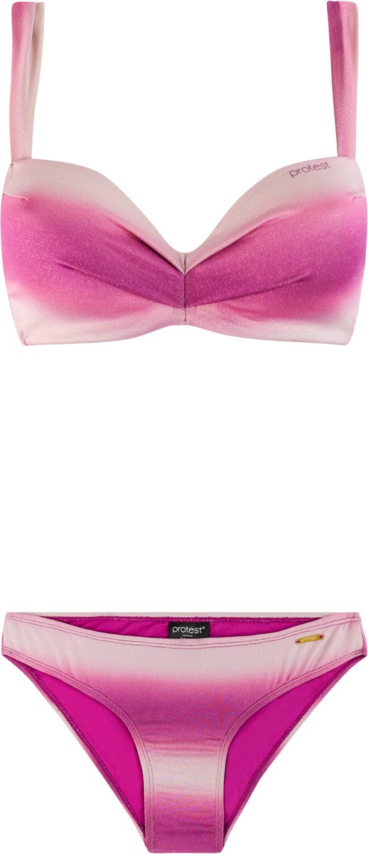 Protest PRTChique - Bikini set Dames - B&C&D-cup - Vaste vulling - Gespsluiting - Medium dekking - Roze