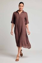 David - Robe de plage midi Asia marron - taille M - Marron