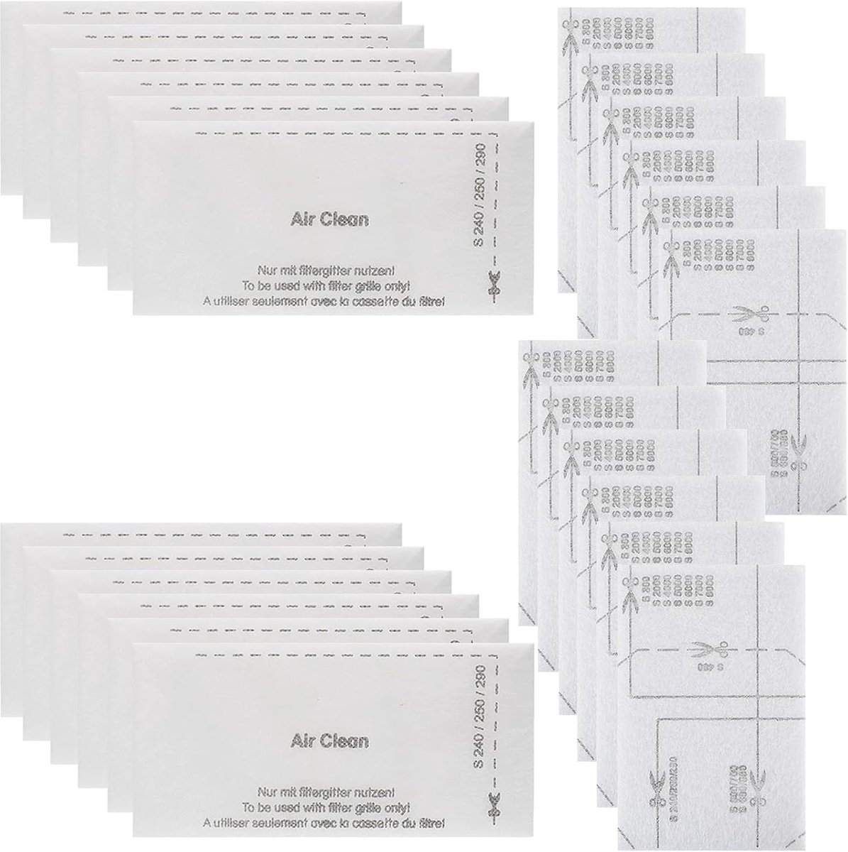 Filter en filterpad Geschikt voor Miele stofzuigers 20 st-Belle's product