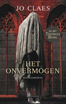 Boek "Het onvermogen" van Jo Claes, met een standbeeld bedekt met een doek op de voorkant.