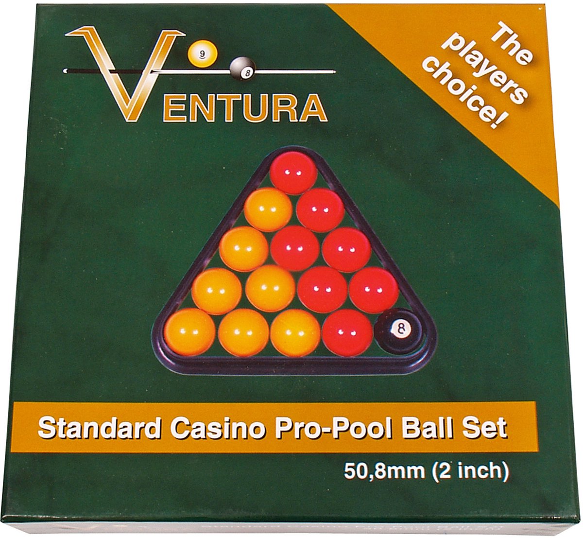 Pool ballen set Polyester 50.8mm Casino English pool