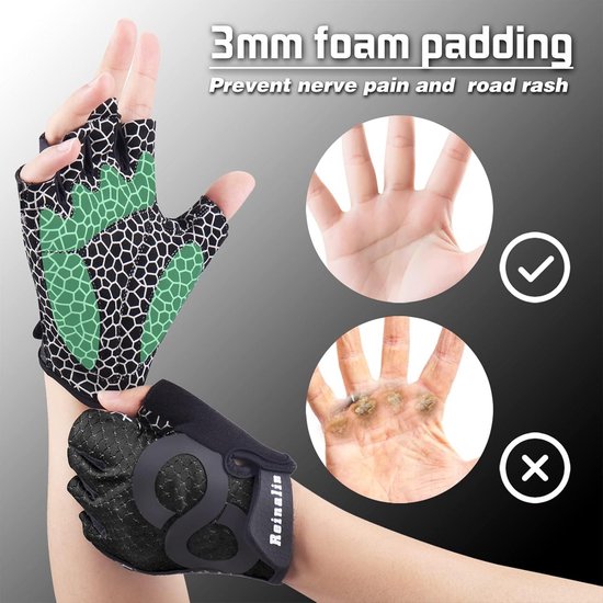 Schokabsorberende Fiets- en Mountainbike Handschoenen met Antislip voor Heren en Dames — afbeelding 5